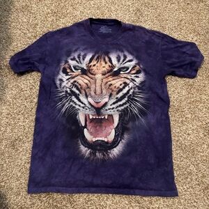 The Mountain || Tiger Tie Dye Graphic Tee Size L